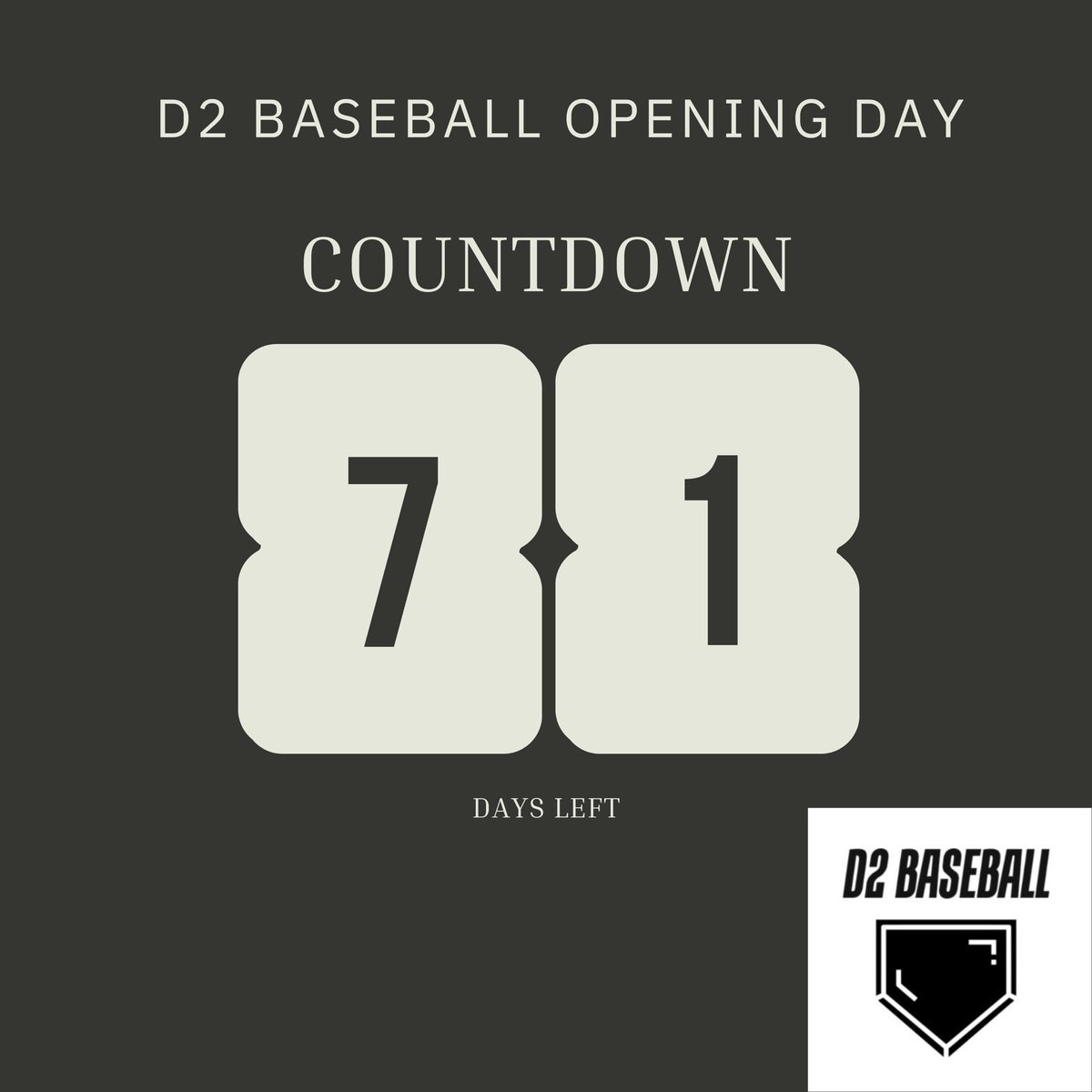 71 days until Opening Day! From 1995-1998, Chad Chlebowski of <a href="/ClarionBaseball/">Clarion Baseball</a> set the all-time D2 Baseball record with a .471 batting average, recording a hit in 128 of his 272 career at-bats! Impressive! 

#D2Baseball