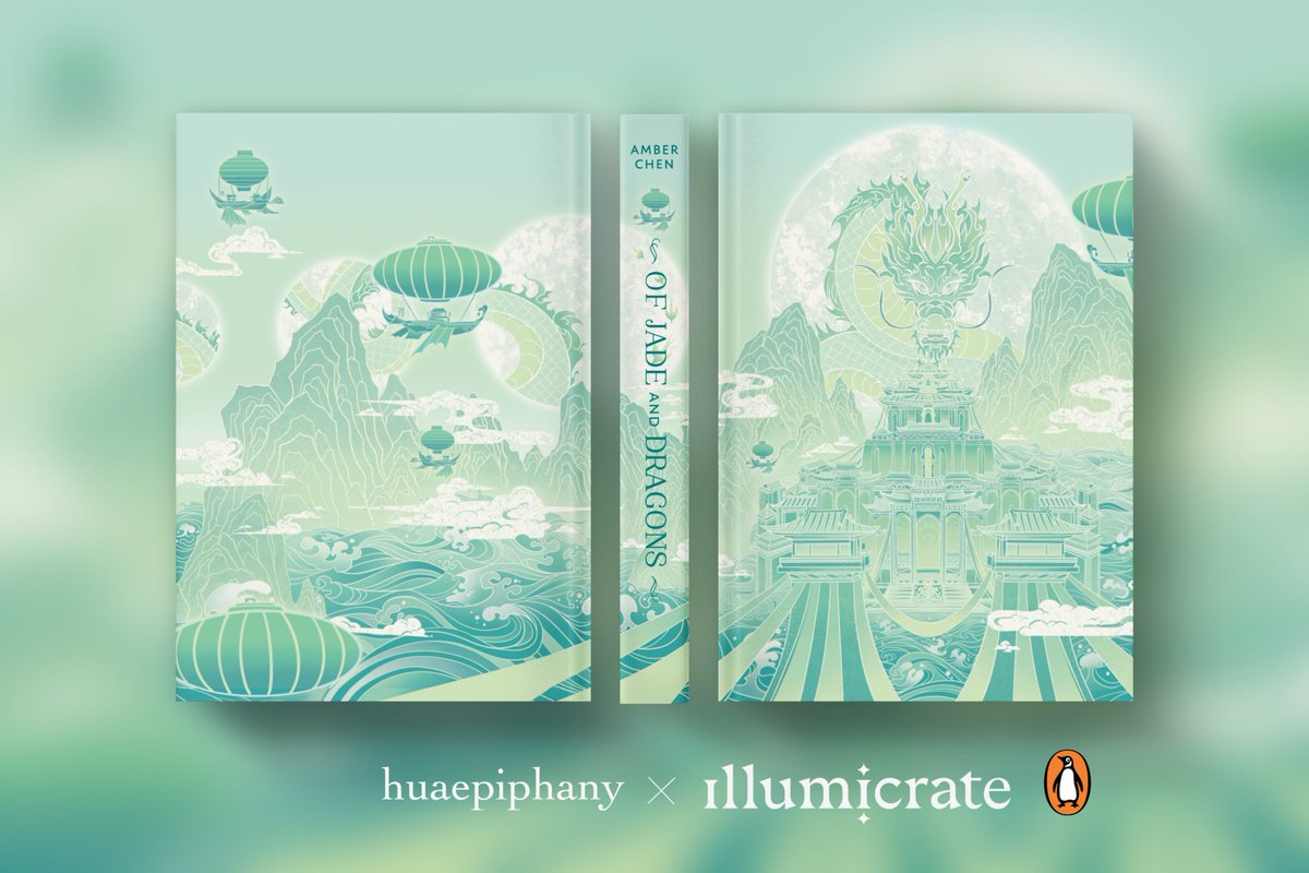 huaepiphany's tweet photo. Book cover for @amberwrites88’s Of Jade and Dragons by Illumicrate 🤍 https://t.co/x9aLkFUvvd
