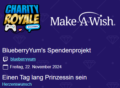 ❄️✨Winterzeit ist Charityzeit! ❄️✨

⭕FREITAG (22.11.2024)
⭕18 Uhr

Was passiert?
Für euch traue ich mich an was das ich seit Jahren nicht mehr gemacht hab..

Ich spiele ein Horrorspiel 💀
-> noch bin ich offen für Vorschläge

Alles für den guten Zweck ❣️
#CharityRoyale24