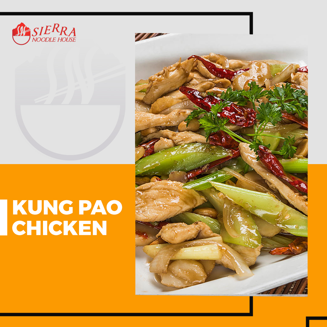 SierraNoodle's tweet photo. Sierra Noodles’ Kung Pao Chicken is a flavorful dish with tender chicken, peanuts, and vegetables. Enjoy it in-house, for takeout, or delivery. https://t.co/xvD1o2RBSL https://t.co/eje5NrkdwY