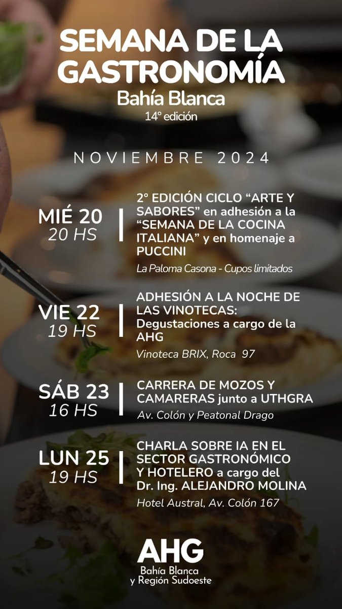 SEMANA DE LA GASTRONOMÍA 2024
14° edicion