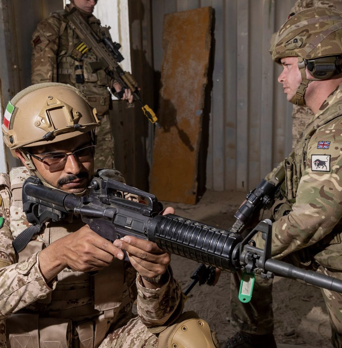3 RIFLES recently joined forces with Kuwait’s 94th Brigade during Exercise IRON SHIELD, on the 125th anniversary of diplomatic, defence and security ties between both countries.

<a href="/3_rifles/">3 RIFLES</a>

#3RIFLES #UKinKuwait #StrongerTogether