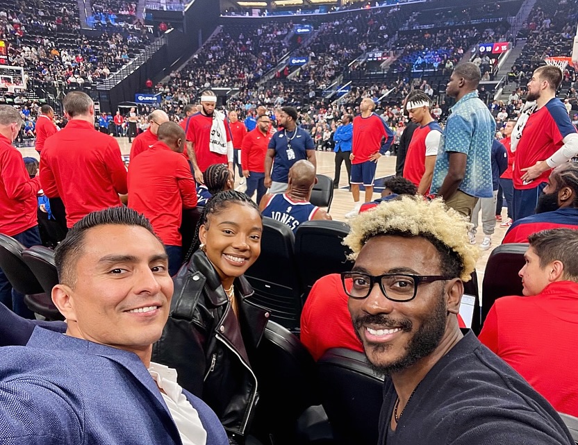 Trial Attorneys Jonathan Lopez &amp; Victor Marshall, Marketing Specialist Kayla Miller, and HR Manager Michael Hardin enjoyed a courtside Clippers game! At MLG, we balance hard work with great company &amp; unforgettable moments. 🏀
.
.
.
 #defectattorney #TeamMLG #BestLawyers