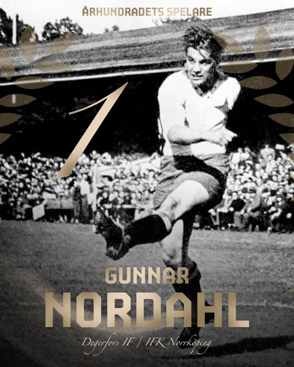 🏆 Fyra raka SM-guld, fyra skytteligasegrar och den bästa allsvenska spelaren i ligans 100-åriga historia: Gunnar Nordahl!

👉 Läs mer om Gunnar Nordahls karriär: allsvenskan.se/nyheter/gruvar…