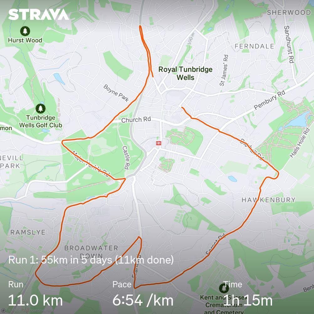 Ben Pepper (@ben_pepper) on Twitter photo Third stint and 33km done ✅
I’m running 55km in 5 days to support <a href="/Brakecharity/">Brake, the road safety charity</a> during #RoadSafetyWeek 🏃🏻♂️
Every day, 5 people die on UK Roads. Join me in spreading awareness and raising funds for this important cause! ❤️#Brake5
justgiving.com/campaign/brake5 Third stint and 33km done ✅
I’m running 55km in 5 days to support <a href="/Brakecharity/">Brake, the road safety charity</a> during #RoadSafetyWeek 🏃🏻♂️
Every day, 5 people die on UK Roads. Join me in spreading awareness and raising funds for this important cause! ❤️#Brake5
justgiving.com/campaign/brake5