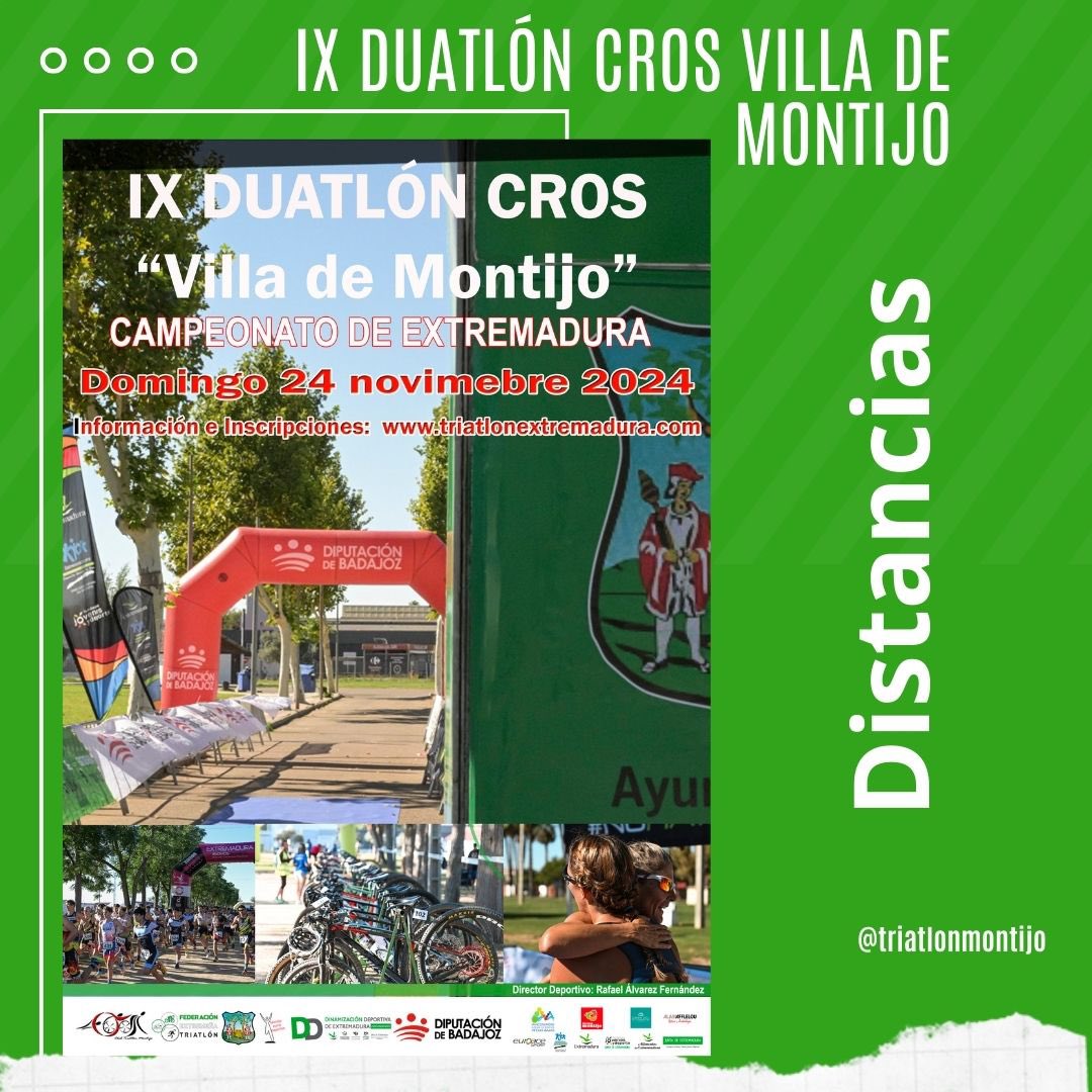FEXTRI (@fextri) on Twitter photo Montijo ofrecerá con sus dos distintas un gran espectáculo para los más de 100 inscritos en la prueba con títulos de Campeones de Extremadura de Duatlón Cros en todas las categorías.
<a href="/cultura_EXT/">Cultura, Turismo, Jóvenes y Deportes</a>
<a href="/jovendeportEXT/">Jóvenes y Deportes Extremadura</a>
<a href="/FJyD/">Fundación Jóvenes y Deporte 🅵🅹🆈🅳 💚🤍🖤</a>
<a href="/DipdeBadajoz/">Diputación de Badajoz</a> Montijo ofrecerá con sus dos distintas un gran espectáculo para los más de 100 inscritos en la prueba con títulos de Campeones de Extremadura de Duatlón Cros en todas las categorías.
<a href="/cultura_EXT/">Cultura, Turismo, Jóvenes y Deportes</a>
<a href="/jovendeportEXT/">Jóvenes y Deportes Extremadura</a>
<a href="/FJyD/">Fundación Jóvenes y Deporte 🅵🅹🆈🅳 💚🤍🖤</a>
<a href="/DipdeBadajoz/">Diputación de Badajoz</a>