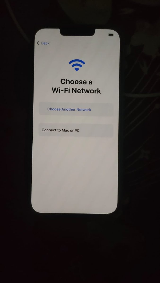 1ravikumar2001's tweet image. @AppleSupport @Apple
I recently factory reset my iPhone 13, and now it's unusable. After selecting language (India), it asks to connect to WiFi, but no networks appear. I can't proceed further, even though I have my Apple ID and password. Please help!

 #WiFiIssue #iphoneIssue