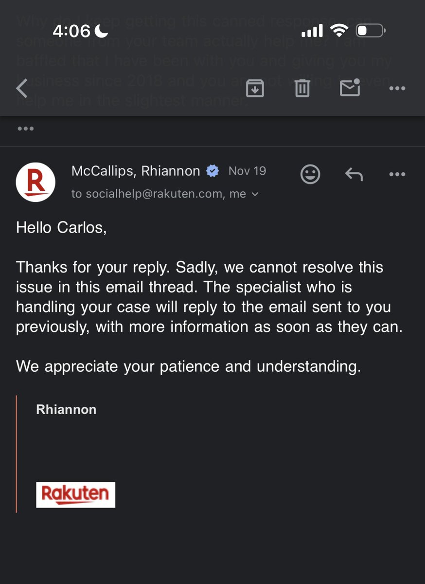 LosoThePlug's tweet photo. @Rakuten Going on 10 days without a response from your team. I have sent delivery confirmations, receipts, screenshots of confirmed balance but no one replies. Can someone on the social team help me. https://t.co/rsy3bk9djW