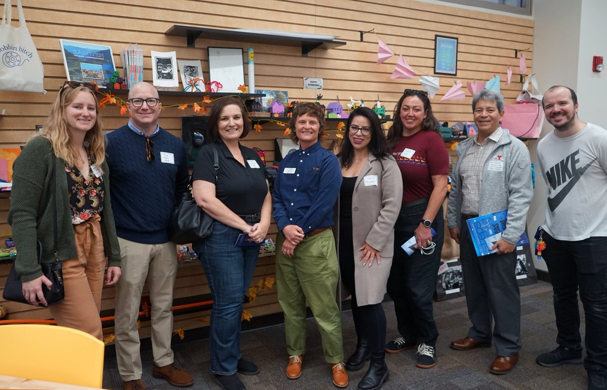 csusm_library's tweet photo. Members of the press attended Media Day at @CSUSM today. Representing @KPBS, @fox5sandiego, @nbcsandiego, @CBS8 , @KUSINews, and the @sdut, attendees took a tour of campus and stopped by the Library to learn about The Makery!
#CSUSM #CSUSMLibrary #MediaDay https://t.co/16kUwjYQhq