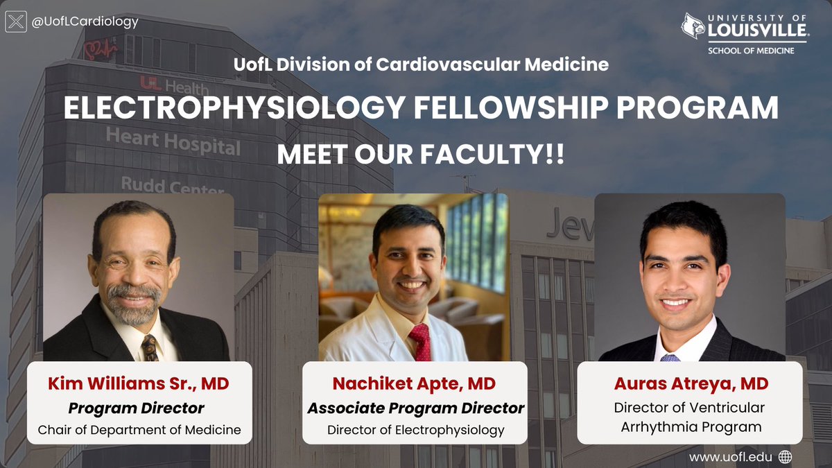 UofL Cardiology (@uoflcardiology) on Twitter photo 📢<a href="/UofLCardiology/">UofL Cardiology</a> is NOW accepting applications outside the match for #CCEP fellowship program, 2025-2026 academic year cycle.
For more info & contact details: bit.ly/uofl_EP
<a href="/uofl/">University of Louisville</a> <a href="/UofLMedicine/">UofL Medicine</a> <a href="/UofLAlum/">Louisville Alumni</a> <a href="/UofLHealth/">UofL Health</a> <a href="/uoflmedschool/">UofL Med School</a> <a href="/cardio10s/">Kim Williams</a> <a href="/nachiapte/">Nachiket Apte</a> <a href="/AurasAtreya/">Auras Atreya</a> 📢<a href="/UofLCardiology/">UofL Cardiology</a> is NOW accepting applications outside the match for #CCEP fellowship program, 2025-2026 academic year cycle.
For more info & contact details: bit.ly/uofl_EP
<a href="/uofl/">University of Louisville</a> <a href="/UofLMedicine/">UofL Medicine</a> <a href="/UofLAlum/">Louisville Alumni</a> <a href="/UofLHealth/">UofL Health</a> <a href="/uoflmedschool/">UofL Med School</a> <a href="/cardio10s/">Kim Williams</a> <a href="/nachiapte/">Nachiket Apte</a> <a href="/AurasAtreya/">Auras Atreya</a>
