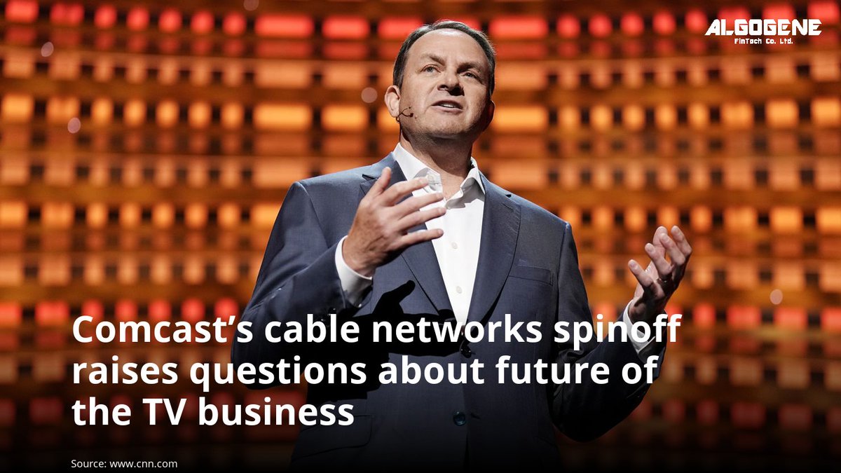 ALGOGENE_'s tweet image. 🌍💹 Comcast’s cable networks spinoff raises questions about future of the TV business. Continue reading 👉edition.cnn.com/2024/11/20/bus…

#Comcast #CableTV #TVIndustry #StreamingTrends