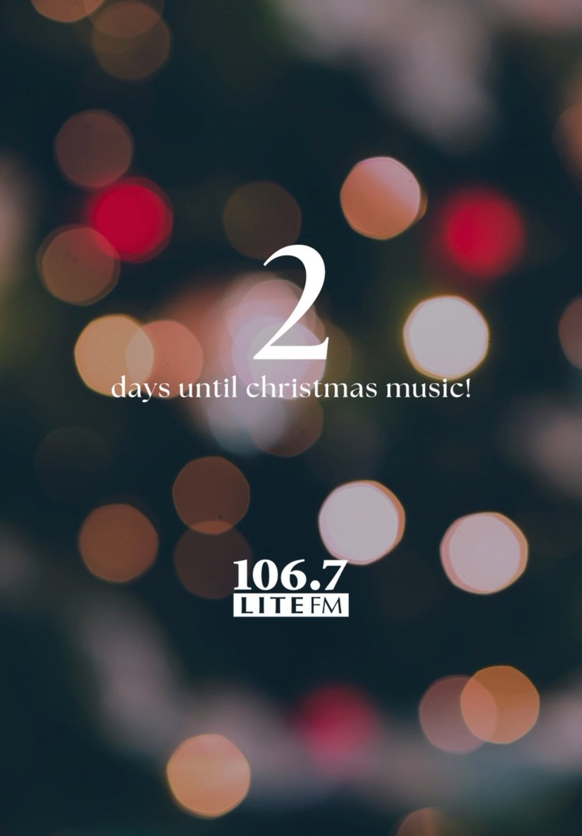 1067Litefm's tweet photo. Only 2 days left until the Merry Flip-mas! 🎄✨ Get ready for nonstop Christmas music starting Friday at 5PM! 🎶 Tune in to 106.7 Lite FM on the free @iHeartRadio app and let the holiday magic begin! https://t.co/jxCsGVuXoC