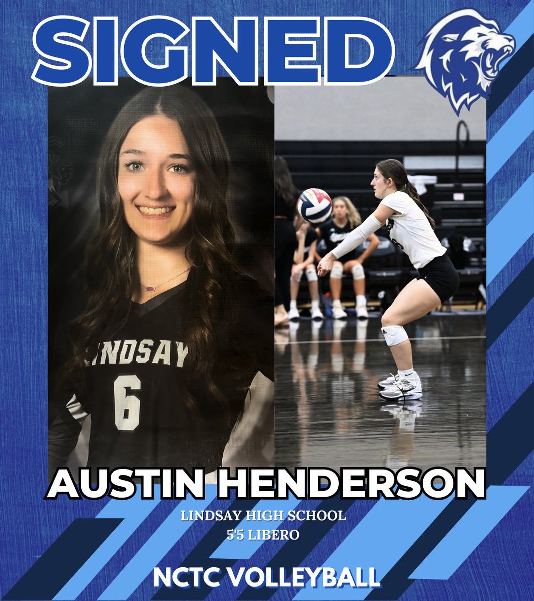 Introducing our two latest signees! Welcome to the Lion Family Isabel Gabbert and Austin Henderson!🦁💙