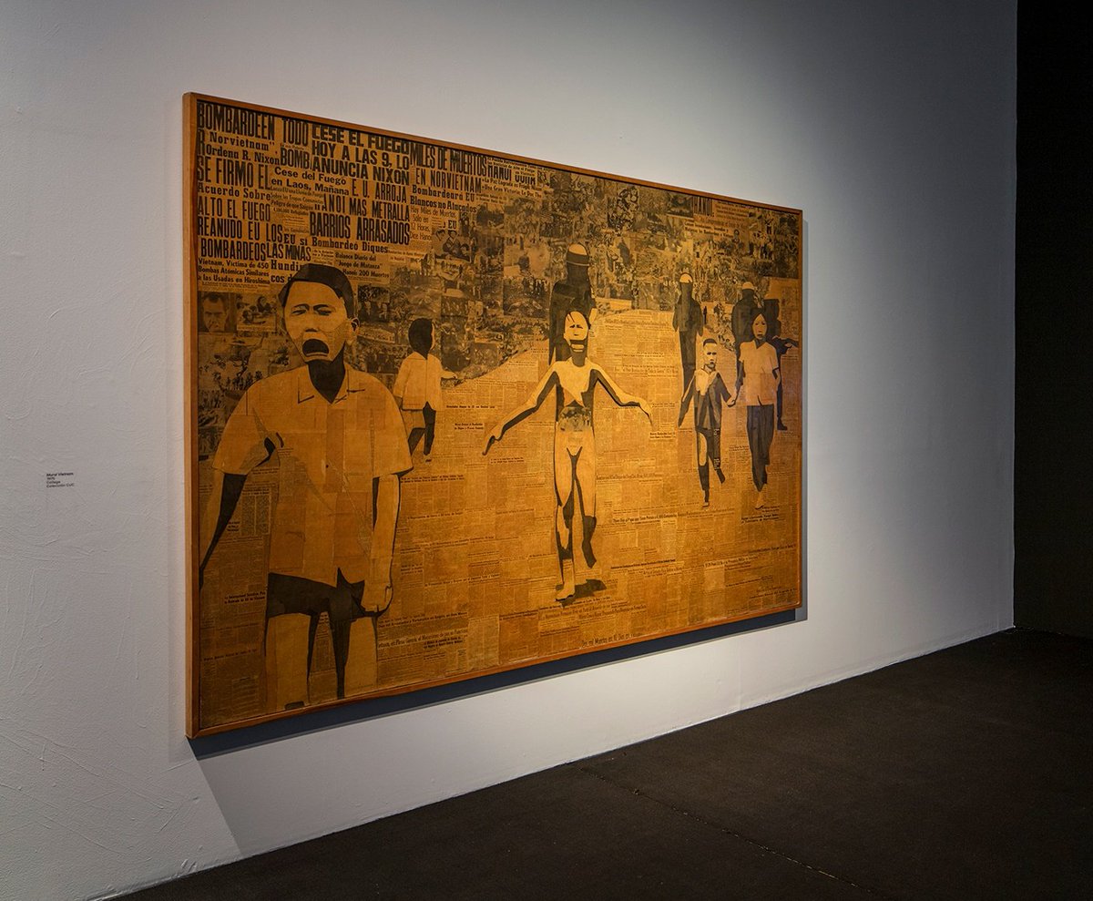 ¡Última llamada para recorrer 𝗔𝗻𝘁𝗲𝗻𝗮𝘀 𝗮𝗹 𝘃𝗮𝗰𝗶́𝗼! 🚨

Aprovecha esta oportunidad para sumergirte en la obra pictórica de Fernando Sampietro.
Admira su pieza 𝙈𝙪𝙧𝙖𝙡 𝙑𝙞𝙚𝙩𝙣𝙖𝙢, collage de gran formato creado con recortes de periódicos, en el que reinterpreta