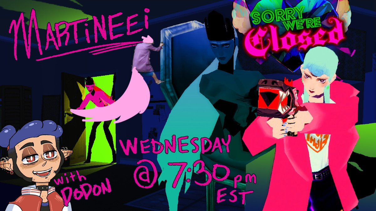 🌸Martineei🌸 Vtuber (@martineeii) on Twitter photo I'm genuinely super excited to play Sorry We're Closed with <a href="/DodonTTV/">DodonGogo on Twitch!</a> tonight. Like, i'm so excited about this game i've been drooling over it for a while. OUTTA MY WAY GAY BOIS IM ABOUT TO GET IT I'm genuinely super excited to play Sorry We're Closed with <a href="/DodonTTV/">DodonGogo on Twitch!</a> tonight. Like, i'm so excited about this game i've been drooling over it for a while. OUTTA MY WAY GAY BOIS IM ABOUT TO GET IT