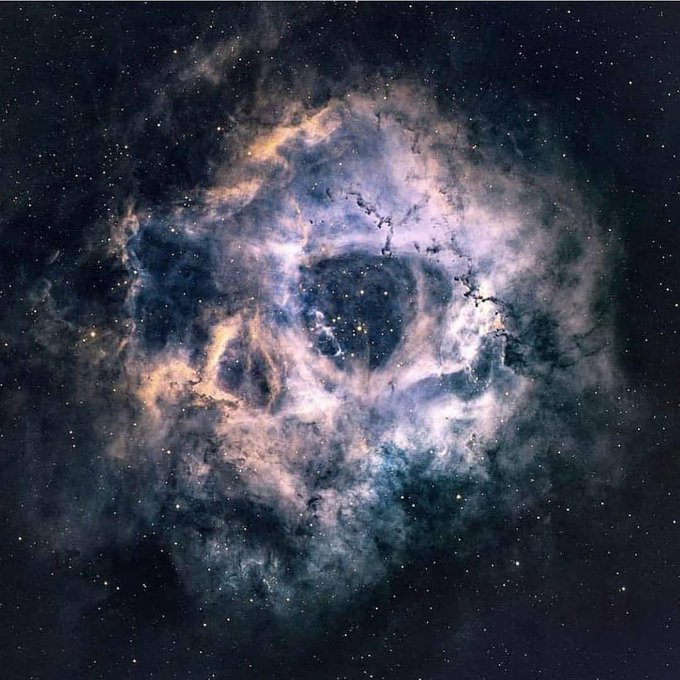 konstructivizm's tweet image. The Rosette Nebula, some say depicts a human skull