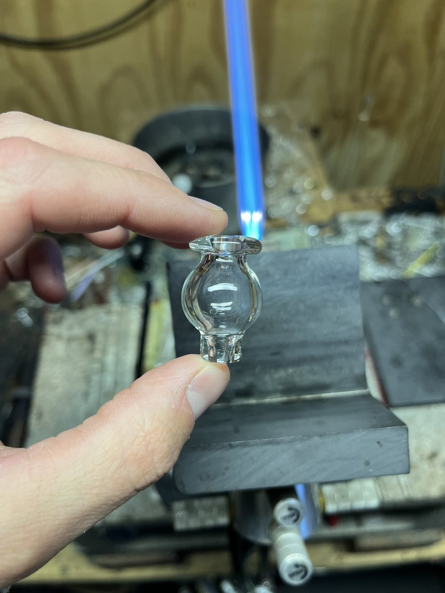 BensGlassArt's tweet image. Practicing a bubble cap and made my best one yet 🫡