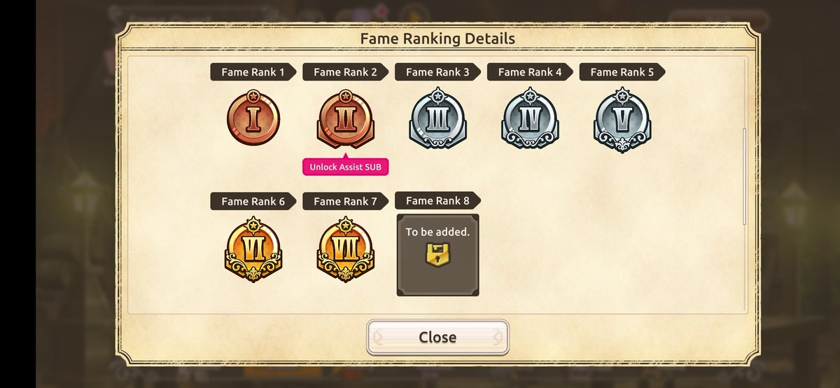 AlexChanGamer's tweet photo. We will never see Fame Rank 8 but there was the record that it was going to be added to the game 

Konosuba Fantastic Days

#konosuba #konosubafantasticdays #konofan #famequest https://t.co/T2xNGWsN5D
