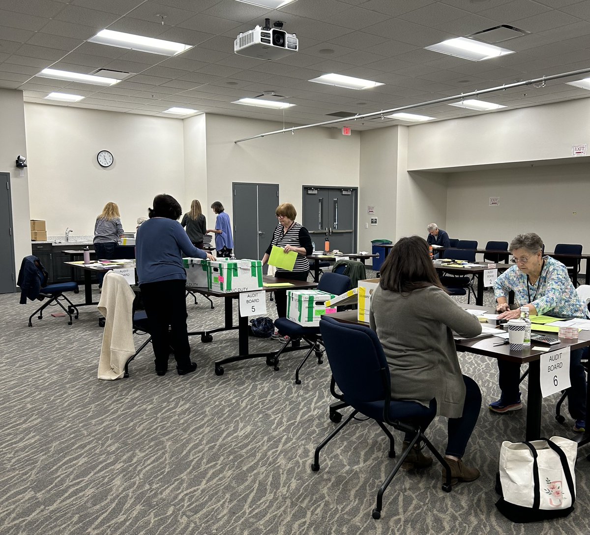 LoudounVote's tweet photo. Like all election offices across Virginia, our staff conducted a risk limiting audit for the 2024 General Election. The audit is done to confirm the accuracy of results from the electronic machines. Results from randomly selected ballots are reviewed &amp; verified. #LoudounVotes https://t.co/gtHDBcpf3X
