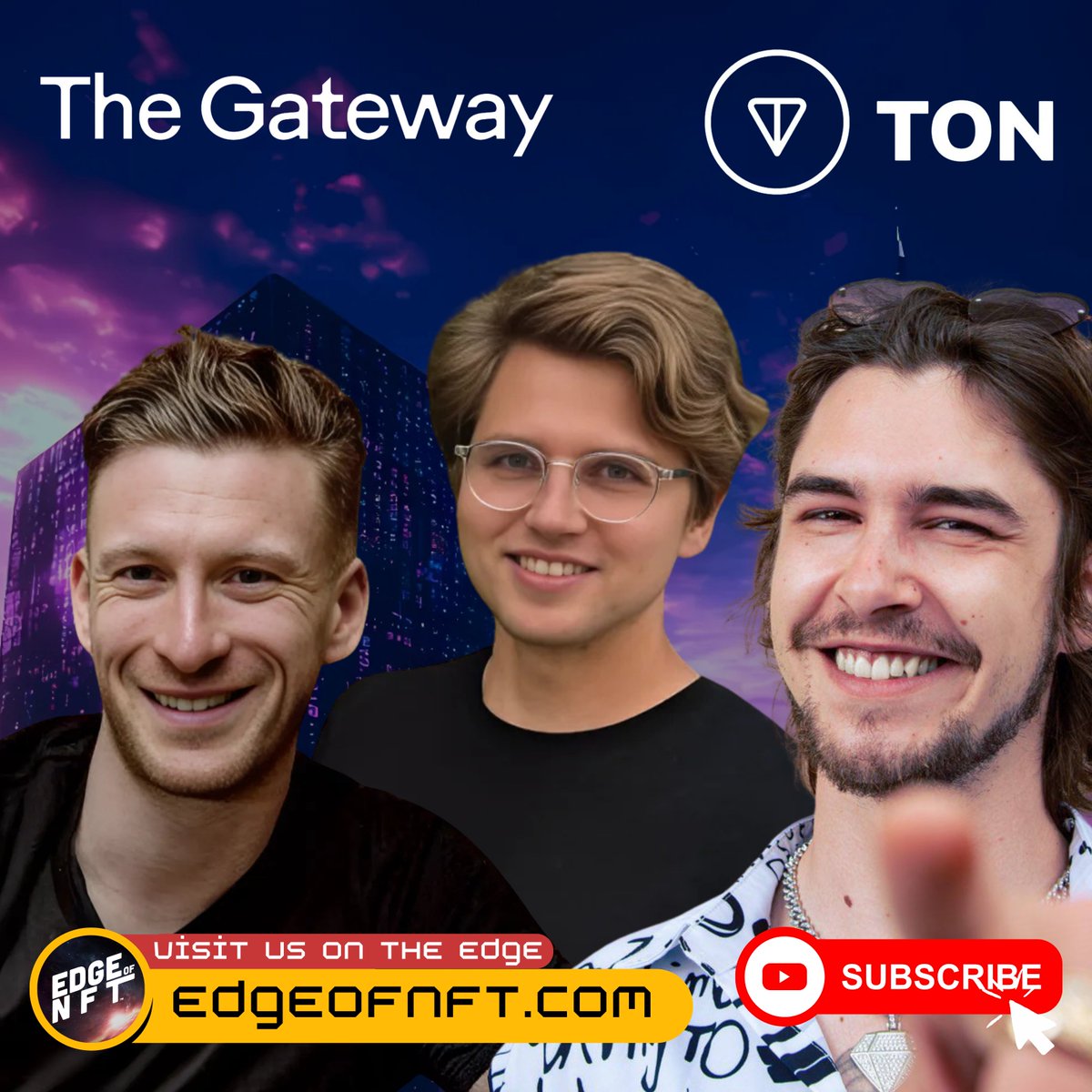 TheEdgeofShow's tweet photo. 🎙️ Just Released: Edge of NFT live from #TONGateway in Dubai! 🌍
@s0meone_u_know of @ton_society , @DDinkelmeyer of @MidasRWA , and @MartinatSton of @ston_fi discuss TON's DeFi advancements & community growth. 🚀
🎧 Listen now:
Spotify: https://t.co/aBZxXOfuud
Apple: https://t.co/1mZT6XTsgm
YouTube: https://t.co/fZEfZfvSrR
#Web3 #Crypto #EdgeOfNFT