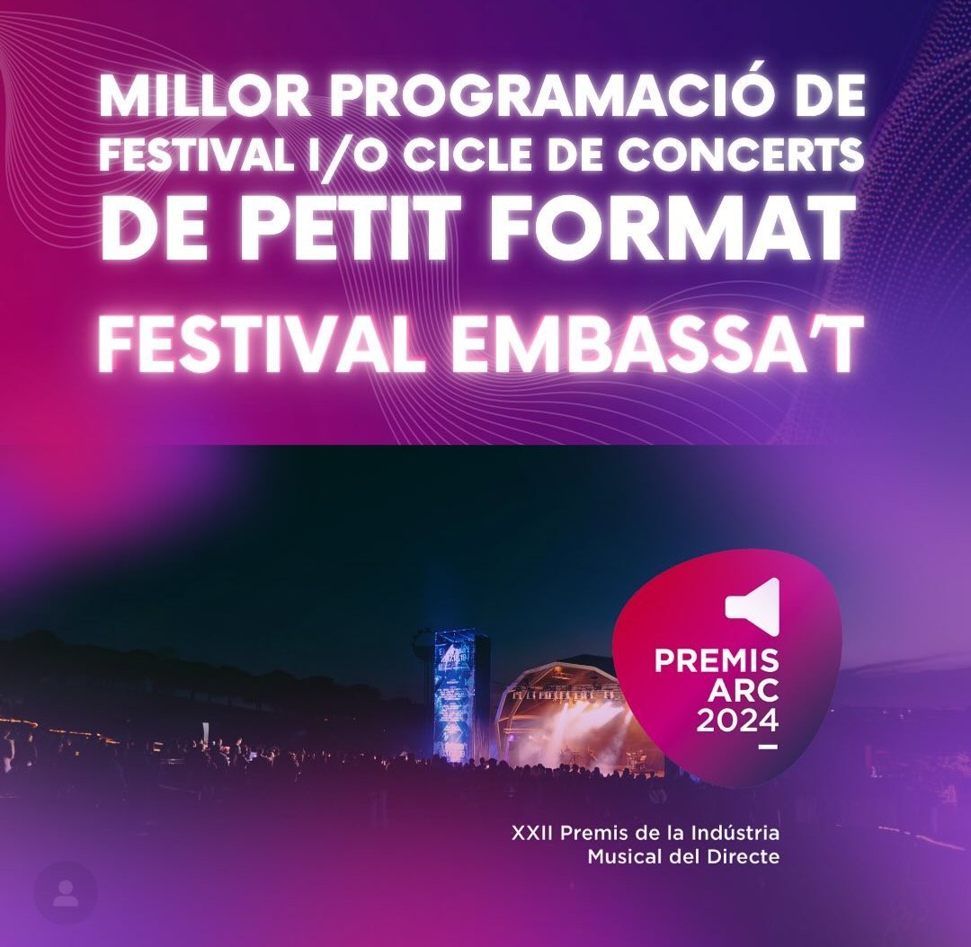 embassat's tweet photo. Gràcies! Gràcies! Gràcies! ❤️🩹🥹
Seguirem com ho hem fet sempre. Des de la proximitat, la humilitat i l'esforç.
Molt contents i dimarts anunciem els primers noms de l'edició del 2025! 🚀
#premisARC https://t.co/JtctSqixW2
