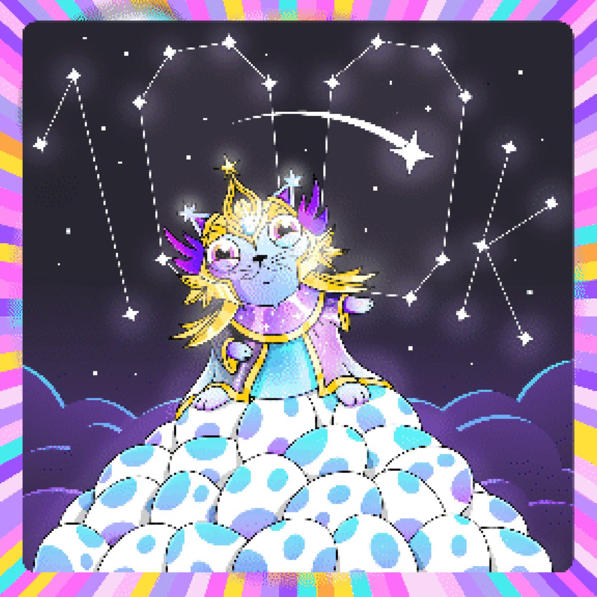“THE STARS HAVE SPOKEN—A COSMIC CLAWSPIRACY!
100 THOUSAND PAWS IN MOTION… AND WE’RE JUST KITTEN STARTED!”

CryptoKitties: ALL THE ZEN! is celebrating 100,000+ players in the free telegram game with a COSMIC proclamation and celebratory Flow EVM NFT featuring our favourite