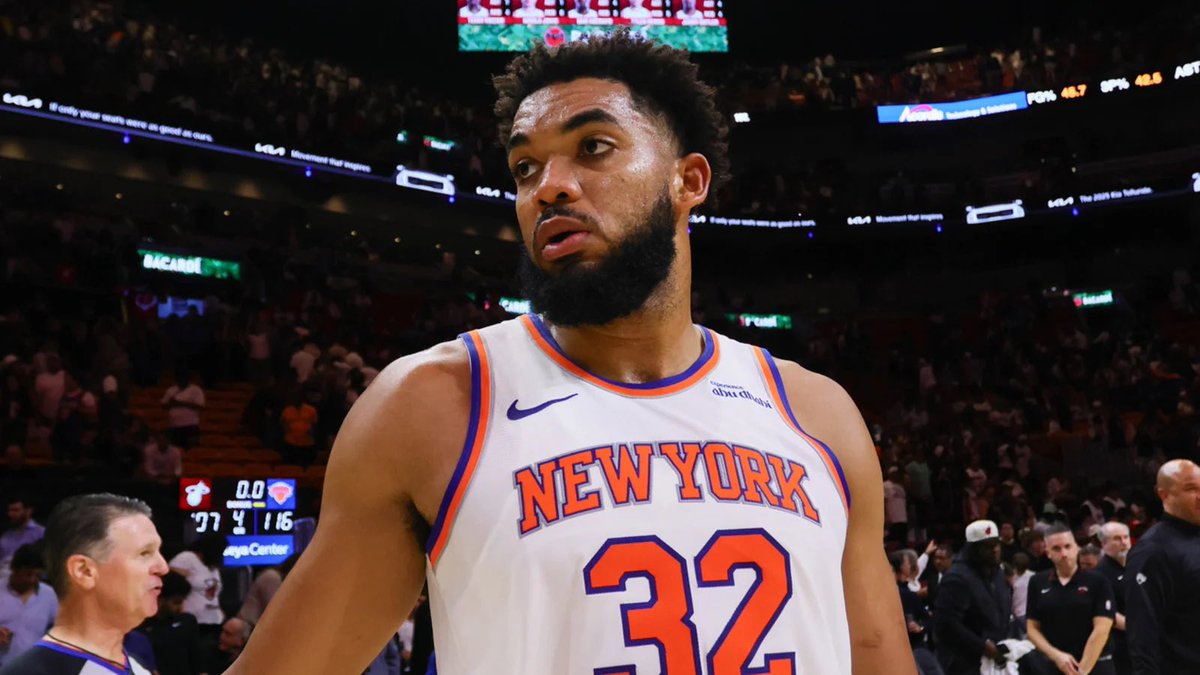 KnicksMuse's tweet photo. KAT’s NBA Ranks this Season:

10th — 26.2 PPG
3rd — 12.4 RPG
6th — 51.5% 3P https://t.co/bLP2U8gfwl