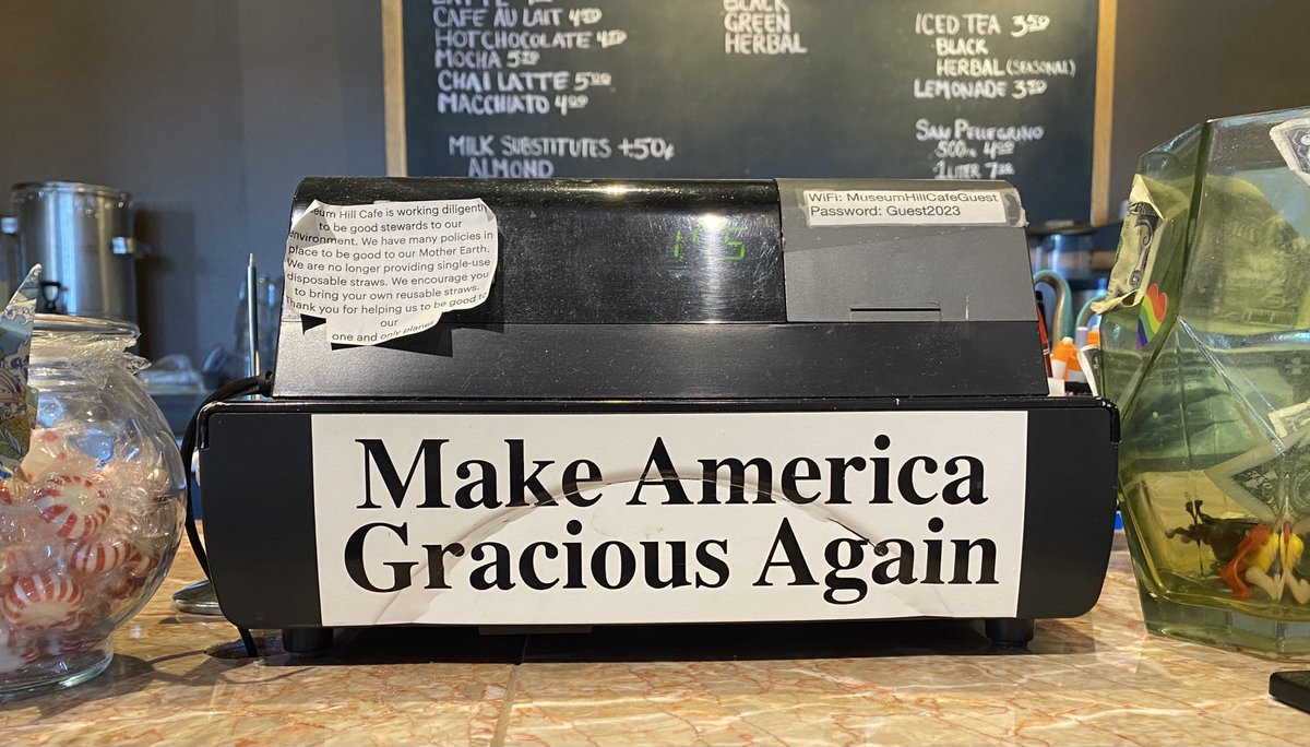 david_samore's tweet image. SAW THIS AT A CAFÉ while traveling. Wonder if this is possible any more? Looks like we’re headed for a dark era where widespread revenge, rudeness and unkindness are unleashed. Will anyone anywhere stand against it?
#leadership #liderazgo #grace #gracia #strength #fuerza