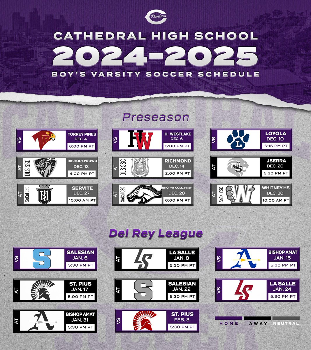 Phantom Soccer 2024-2025 Schedule! 

Go Phantoms! 

<a href="/cathedralalumni/">Cathedral HS Alumni</a> <a href="/latsondheimer/">eric sondheimer</a> <a href="/PhantomNationLA/">Cathedral Athletics</a>