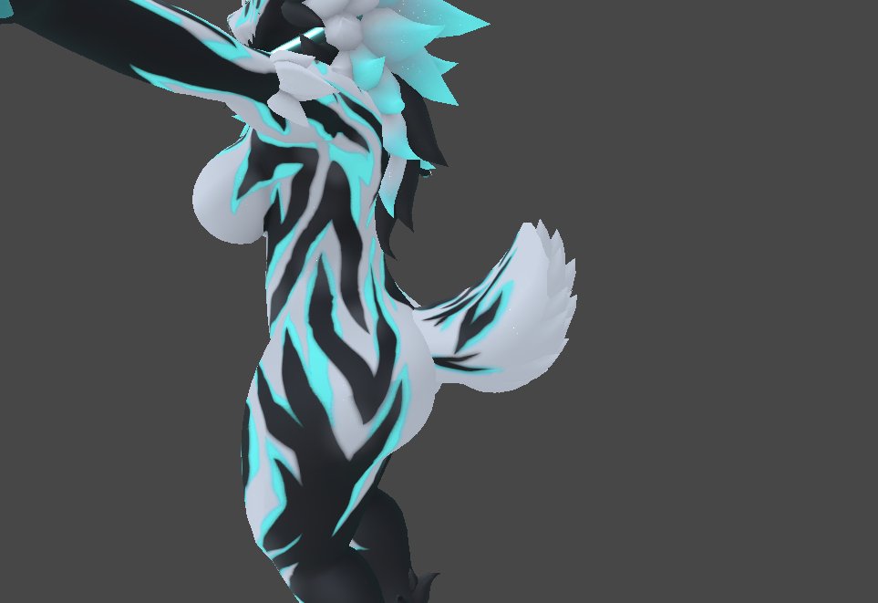 SatKartoffel's tweet photo. [Gumroad][Wip][Femnardo]      

✦ Adding more wips from today! Adding 2 alt tail textures and a video showcasing the hue shift it'll come with! ✦  
✦ Base model - @nardoiri
✦ Edits - @LunaVRC1

#vrchatfurry #furryvrchat #femnardo #nardo #3D https://t.co/KLVLnMvpzp