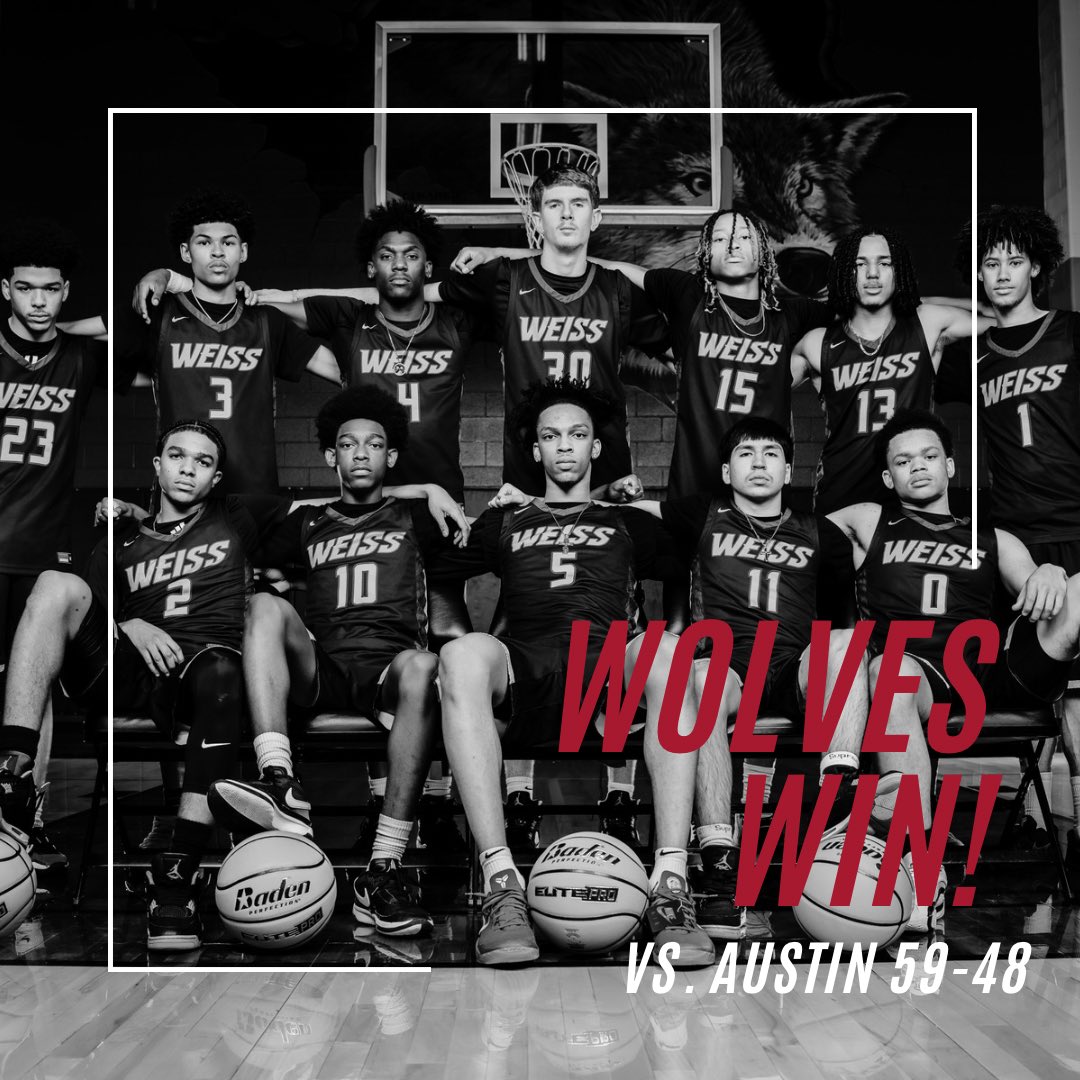 Weiss Men’s Basketball (@weissmensbball) on Twitter photo 1st Program sweep of the season last night for the Wolves vs Austin High!!!
Varsity capped it off with a 59-48 win.
<a href="/Mekhaix/">Mekhai Bryant</a> - 20 pts, 16 reb, 5 ast
<a href="/theadoniswright/">Adonis Wright</a> - 15 pts, 4 reb 1st Program sweep of the season last night for the Wolves vs Austin High!!!
Varsity capped it off with a 59-48 win.
<a href="/Mekhaix/">Mekhai Bryant</a> - 20 pts, 16 reb, 5 ast
<a href="/theadoniswright/">Adonis Wright</a> - 15 pts, 4 reb
