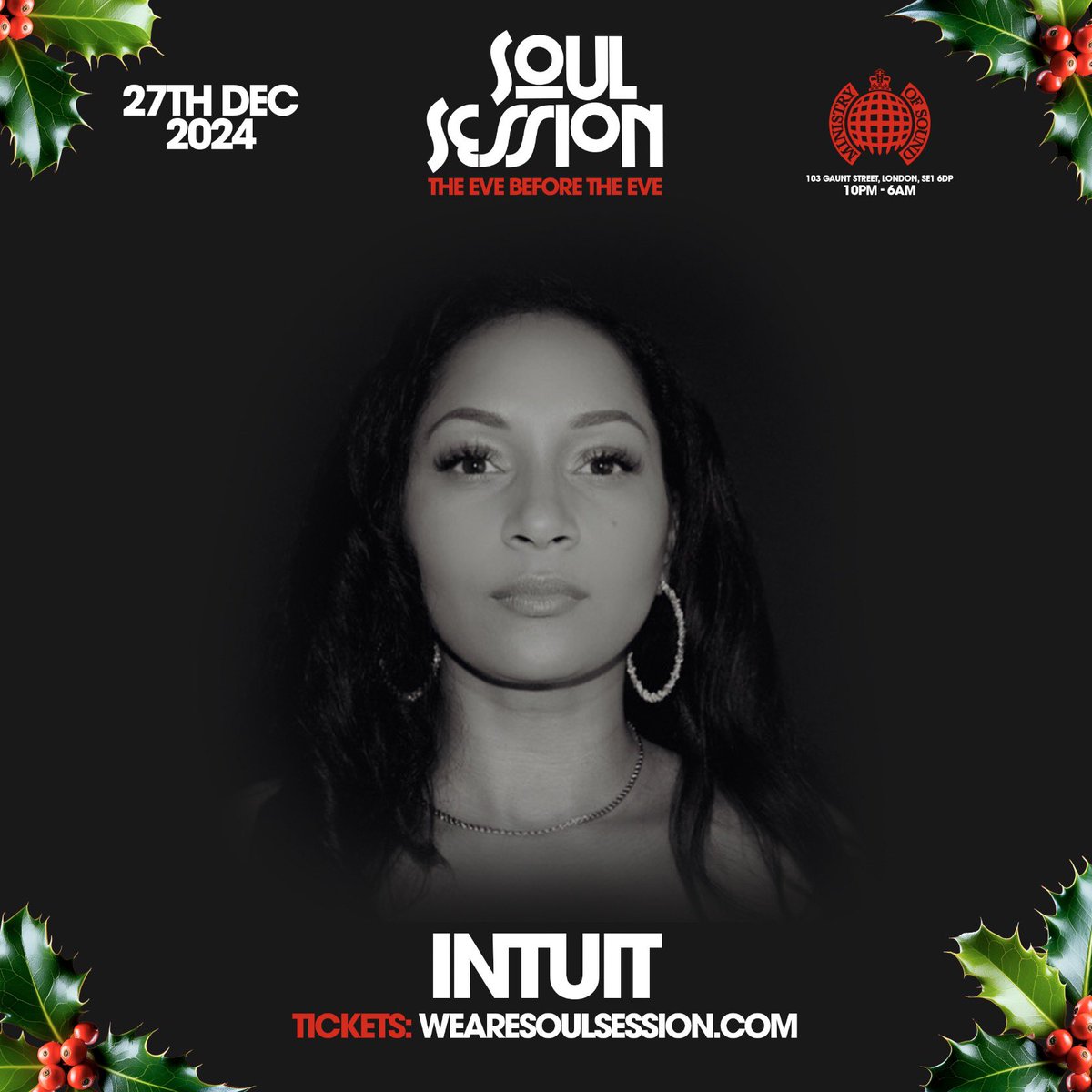 SWIPE ➡️ Who’s Ready To Raise The Roof At @ministryofsoundclub With These Artist🔥🥳

🪩 Soul Session - ‘Eve B4 The Eve’
🪩 Friday 27th December 2024
🪩10:00 PM - 6:00 AM 
🪩Ministry Of Sound, 103 Gaunt St, SE1 6DP

🎟️ Tickets: wearesoulsession.com