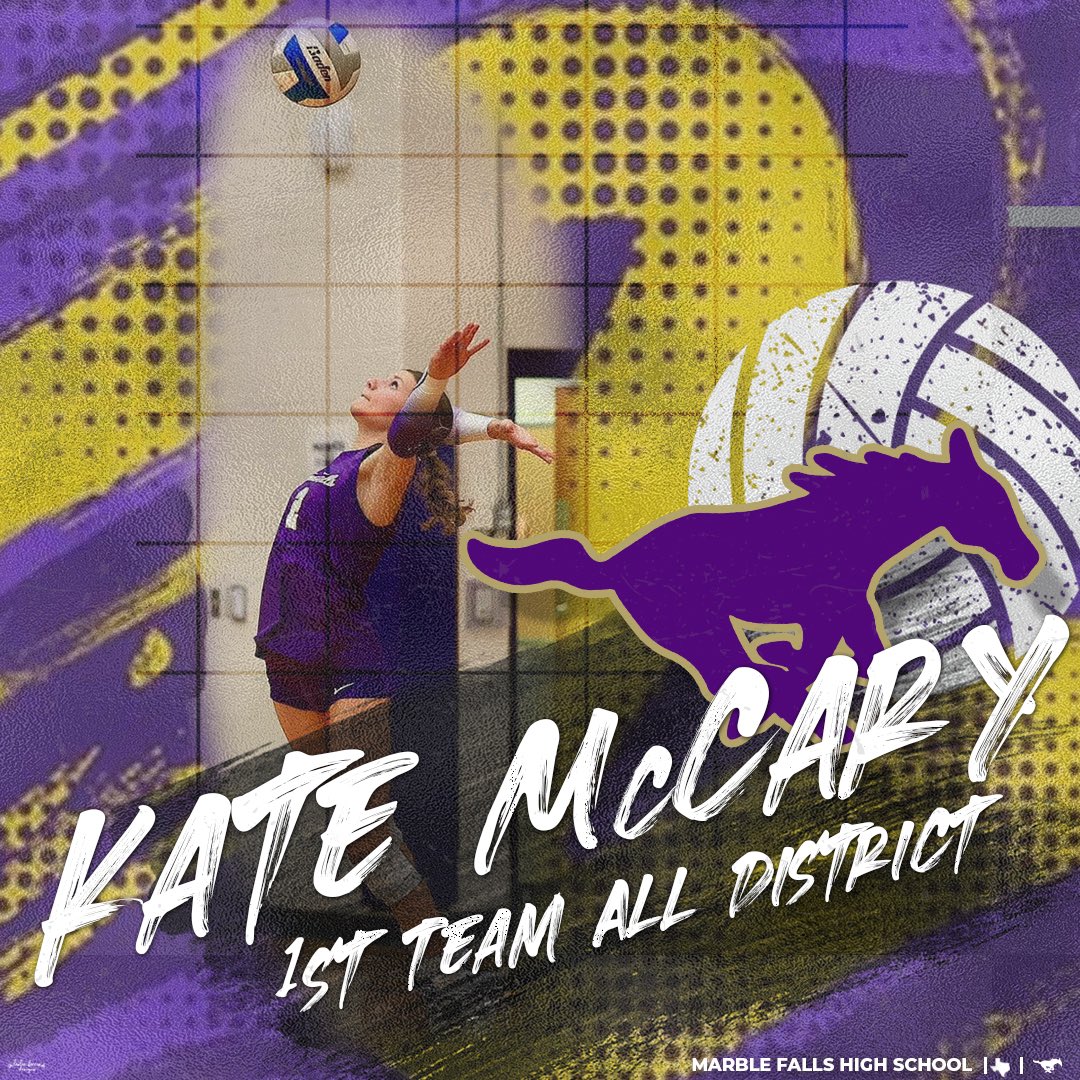 Next up..

Junior Kate Mccary!

Kate was named to the District 24-4A All-District First Team!

Kate finished district with 30 Kills, 15 Aces, a 1.77 Serve Receive Rating, and 121 Digs! 

Congrats Kate, we’re proud of you!