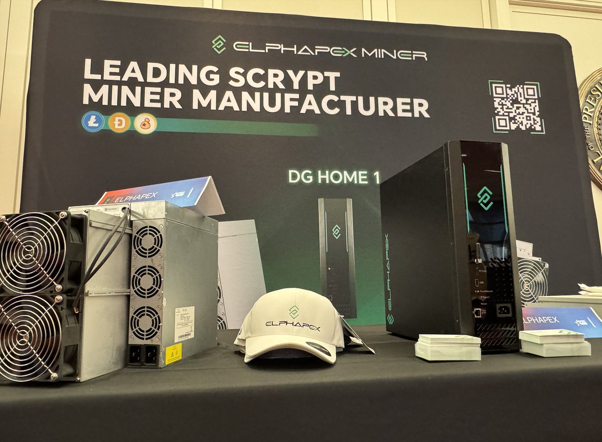 ElphaPex's tweet photo. 🎁 Swing by our booth for giveaways and mining chats with the #ElphaPexTeam! https://t.co/Y8kki04QpN