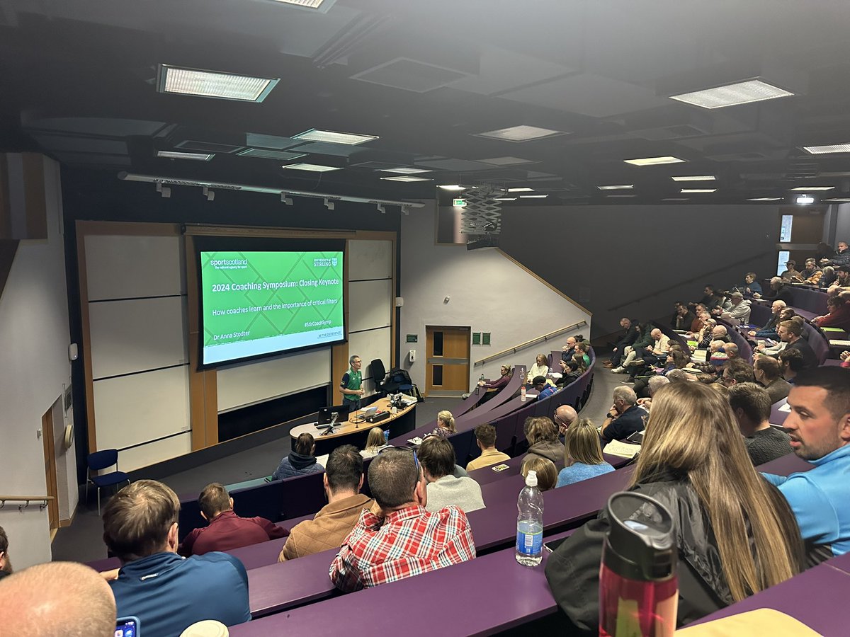 Fantastic keynotes to open and close our coaching symposium today from both Scott Simon and @annastoDr 🤩 Big thank you to <a href="/StephenMacCoach/">Stephen Macdonald</a> for organising such a great CPD event! #StirCoachSymp <a href="/Stir_AcadSport/">Academic Sport at Stirling</a> <a href="/StirUni/">University of Stirling</a> <a href="/sportscotland/">sportscotland</a>