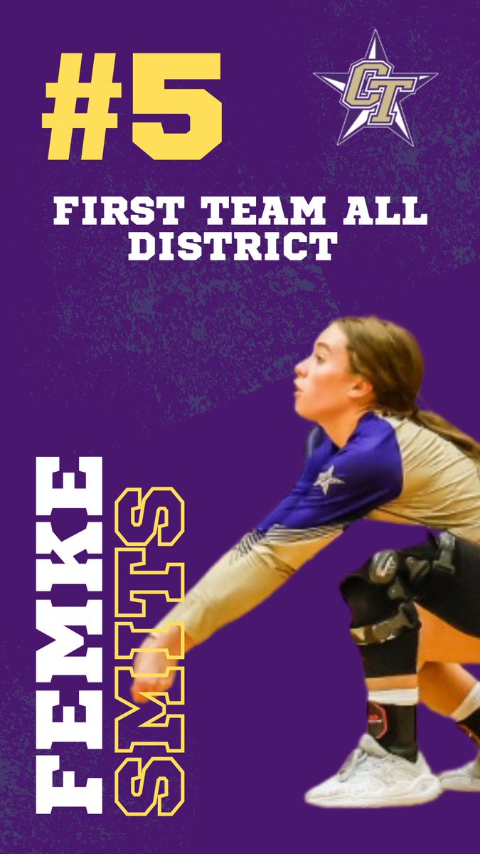 Congrats Femke Smits. First Team All District! A job well done! Rangers Ride!
<a href="/ChisholmTrailHS/">CTHS</a> <a href="/emsisdathletics/">EMS ISD Athletics</a> <a href="/GMsportsmedia1/">GM Sports Media</a> <a href="/FemkeSmits06/">Femke Smits</a>