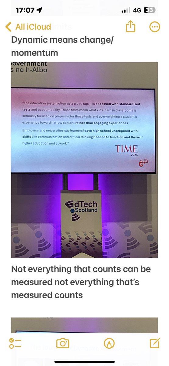 AJOBPickard's tweet photo. Day 2 @EduScotland &amp; the most incredible, thought provoking session by Fiona Robertson @PerthGrammar @ClareDaly11 &amp; @JacWard7 on dynamic assessment &amp; gamification - I was blown away, my brain is alight with #WeePonders 
#KnowThyself #EverythingInModeration
@Iamdynamicuk https://t.co/Sq1CBUQ54p
