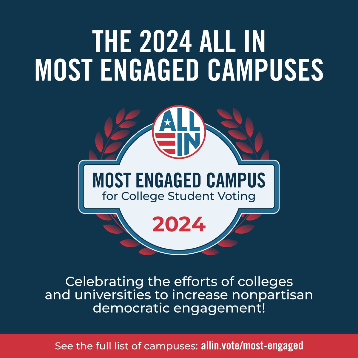 Minnesota State Mankato (@mnsumankato) on Twitter photo We’ve been recognized as one of the Most Engaged Campuses for College Student Voting in 2024 by <a href="/allintovote/">ALL IN Campus Democracy Challenge</a>. We’ve been recognized as one of the Most Engaged Campuses for College Student Voting in 2024 by <a href="/allintovote/">ALL IN Campus Democracy Challenge</a>.