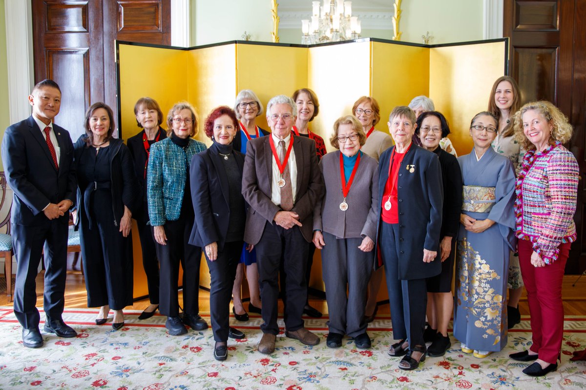 JapanEmbDC_SPX's tweet photo. Congratulations to the Ikebana International Washington, DC, Chapter 1 on receiving the Ambassador’s Commendation. It was an honor to host the conferral ceremony on behalf of Ambassador Yamada. Thank you for all the remarkable work you do in building upon the 🇯🇵-🇺🇸 friendship. https://t.co/ObKEUvY7zt