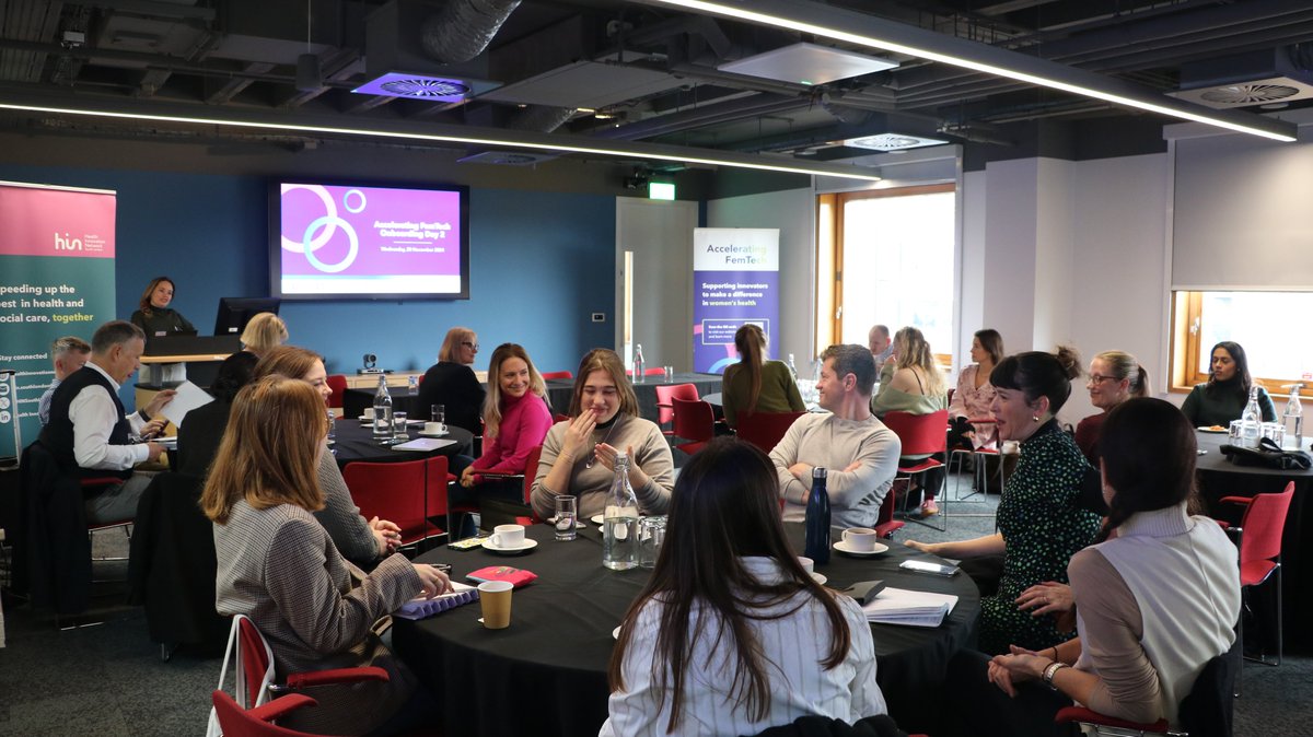 HINSouthLondon's tweet photo. It was a pleasure to be joined by many of our partners for Day Two of #AcceleratingFemTech onboarding.  

Our cohort attended a programme of thought-provoking talks, including a panel on National Women’s Health Work from @Gateshead_NHS, @kingshealth, @dhiscotland and @DHealthLDN. https://t.co/99vGx0IClh