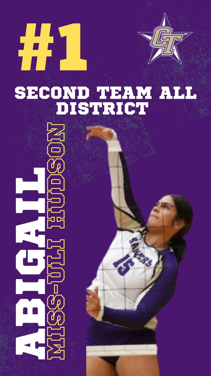 Congrats Abigail Hudson. Second Team All District. A job well done. Rangers Ride! <a href="/ChisholmTrailHS/">CTHS</a> <a href="/emsisdathletics/">EMS ISD Athletics</a> <a href="/GMsportsmedia1/">GM Sports Media</a>