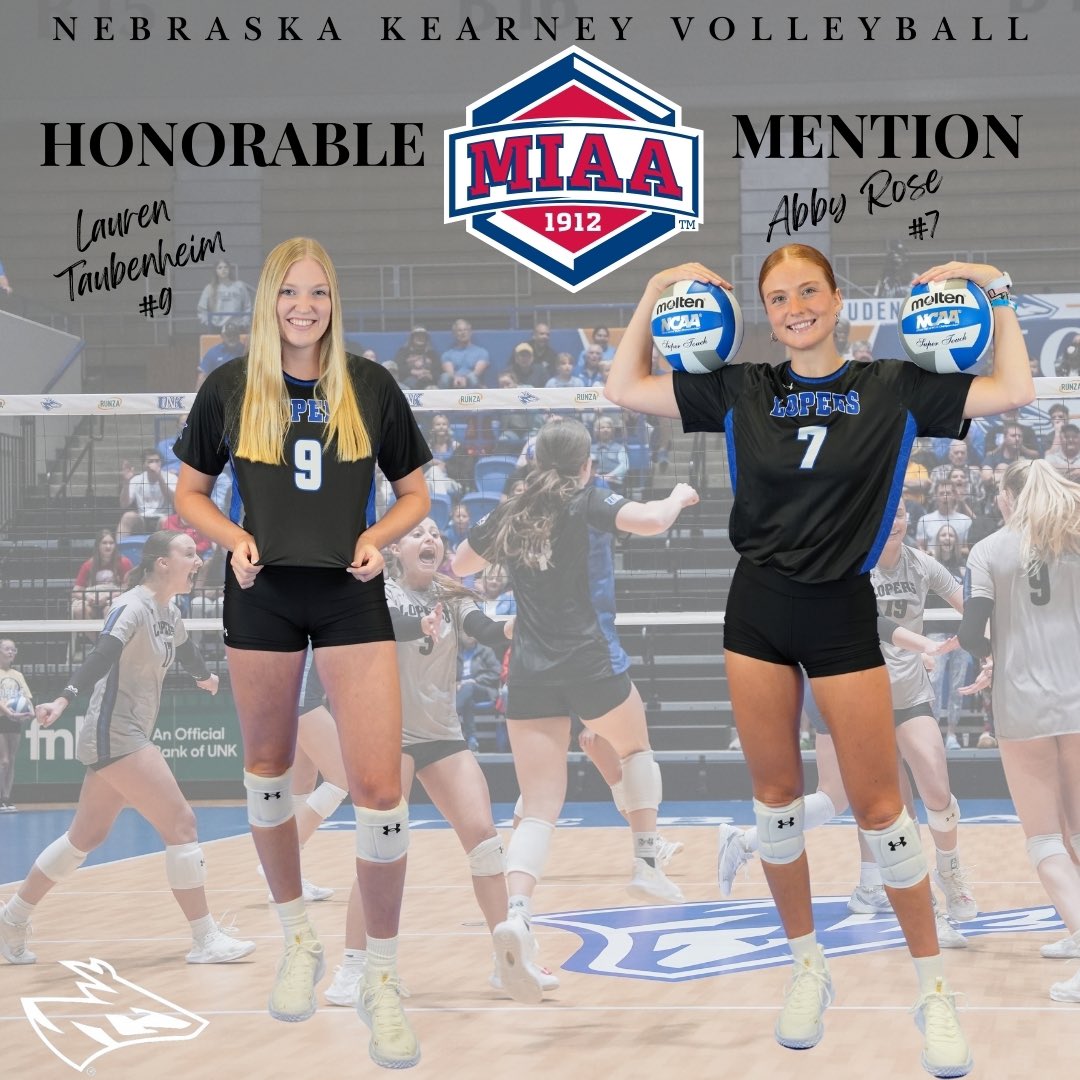 Congratulations to <a href="/UNKvolleyball/">UNK Volleyball</a> for their All-Conference Selections!🤘 (pt2) 

#GoLopers #LopesUp | <a href="/TheMIAA/">The MIAA</a>