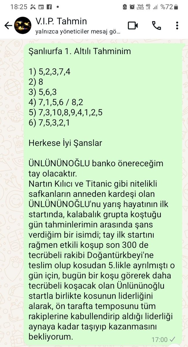 reydecafe's tweet photo. Şanlıurfa 1. 6'lı ganyan: ⭐️7 Bin 400 TL⭐️ VIP tahmin grubuma hayırlı - uğurlu olsun . . . https://t.co/NjgaKmCDNq