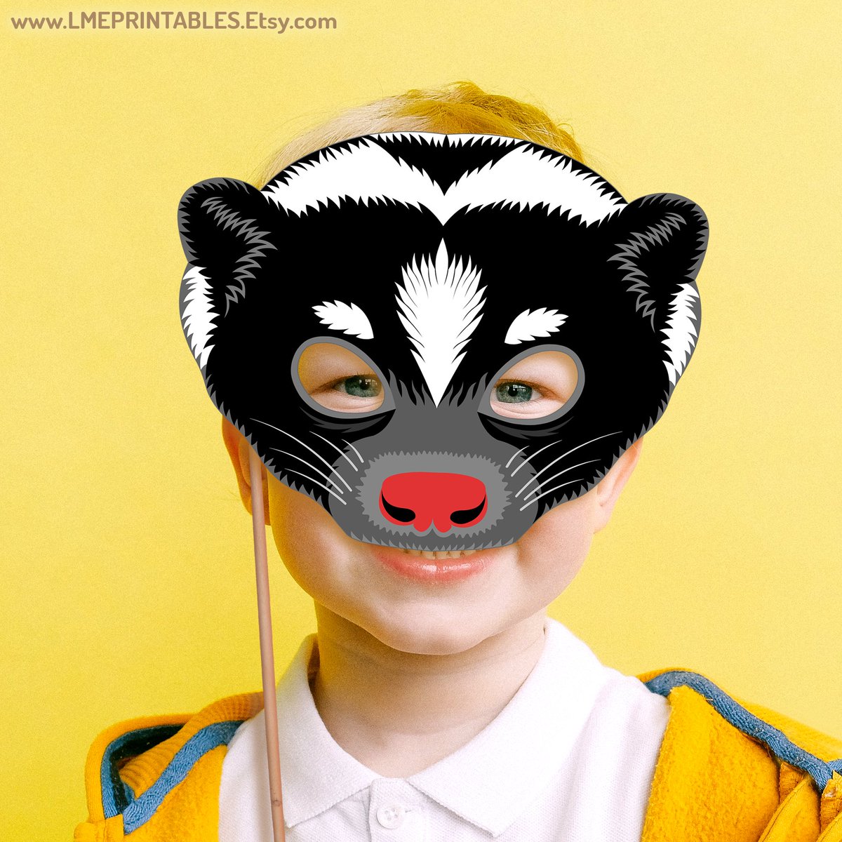 lmeprintables's tweet image. Skunk Mask Printable Halloween Costume Animal Woodland Stink Badger Polecat Birthday Party Pepe Lepew Fifi Flower Bluebelle Weasel Forest etsy.me/3AUctAP via @Etsy #skunkmask #badgermask #stinkmask #polecatmask #forestanimalscrafts #thanksgivingmasks #familyparty #masks