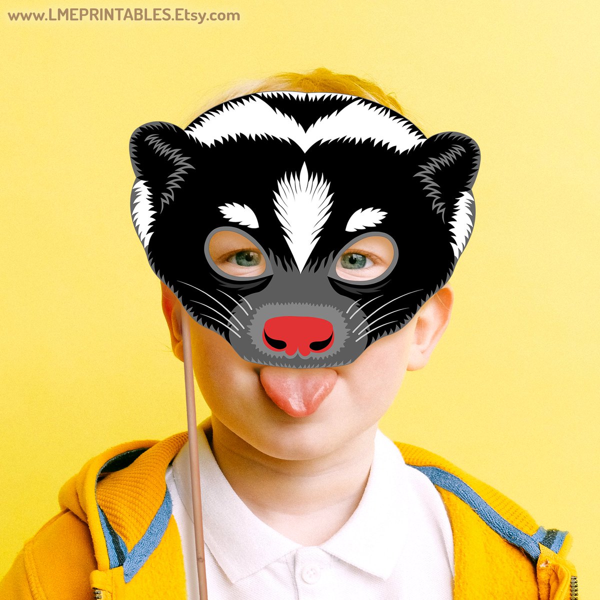 lmeprintables's tweet image. Skunk Mask Printable Halloween Costume Animal Woodland Stink Badger Polecat Birthday Party Pepe Lepew Fifi Flower Bluebelle Weasel Forest etsy.me/3AUctAP via @Etsy #skunkmask #badgermask #stinkmask #polecatmask #forestanimalscrafts #thanksgivingmasks #familyparty #masks