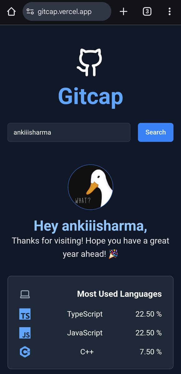 heyankiii's tweet photo. https://t.co/feRmLXdYPe

What do you wanna see in your GitHub recap? will try to impliment best ones. https://t.co/LvO7LqLGfU