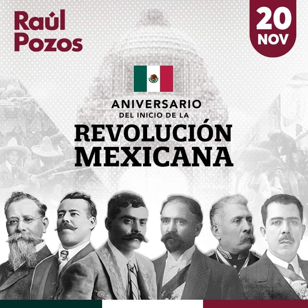 🗓️ Hoy conmemoramos el inicio de la Revolución Mexicana, y a quienes lucharon por la libertad y la justicia en un movimiento social que marcó la historia de México. 🇲🇽