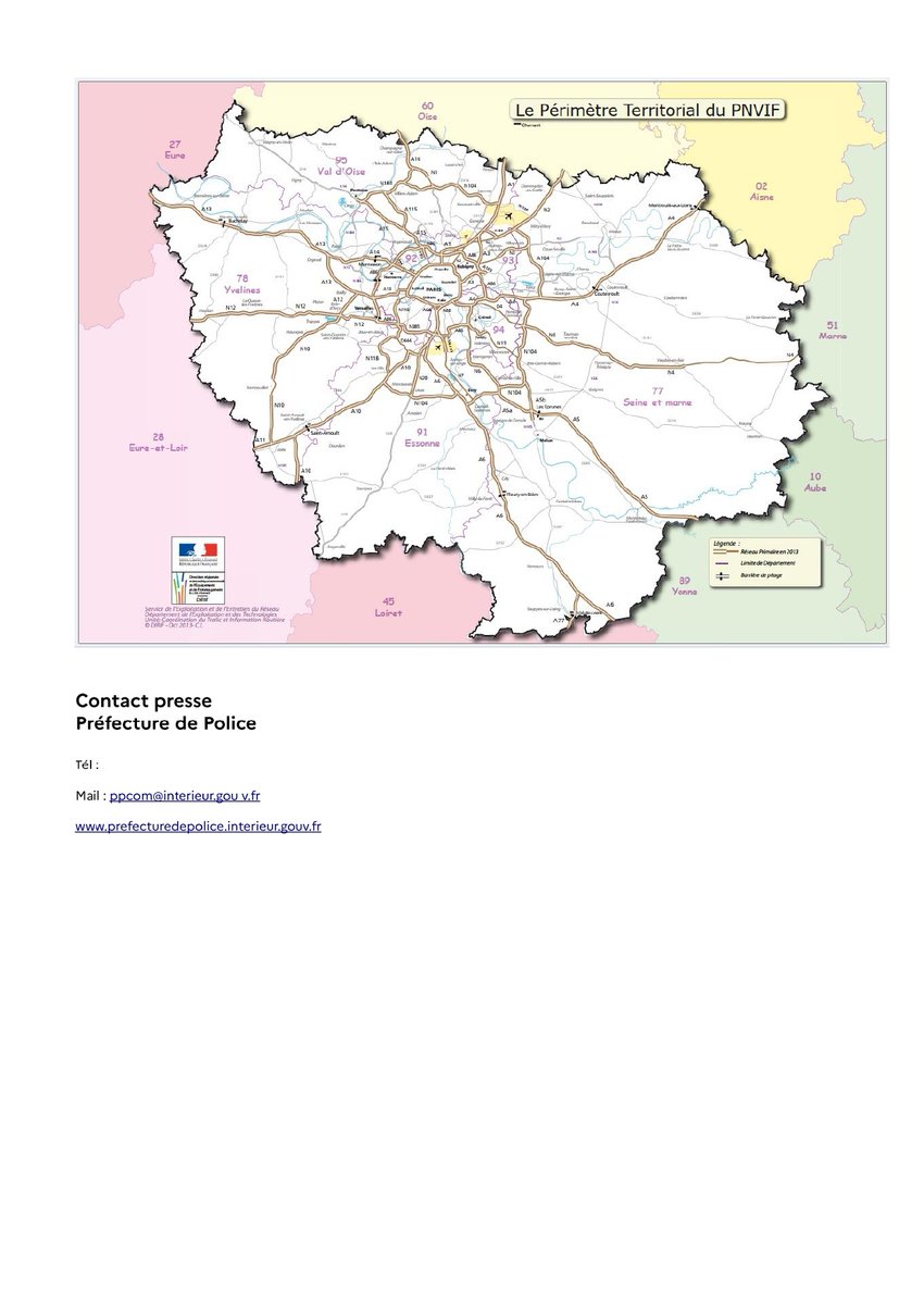🟠❄ L'ensemble de l’Île-de-France est placée en vigilance orange neige/verglas à compter de demain. Les chutes de neige attendues sont de 1 à 3cm et peuvent rendre les conditions de circulation difficiles.

Retrouvez plus d'informations dans le communiqué de presse 👇