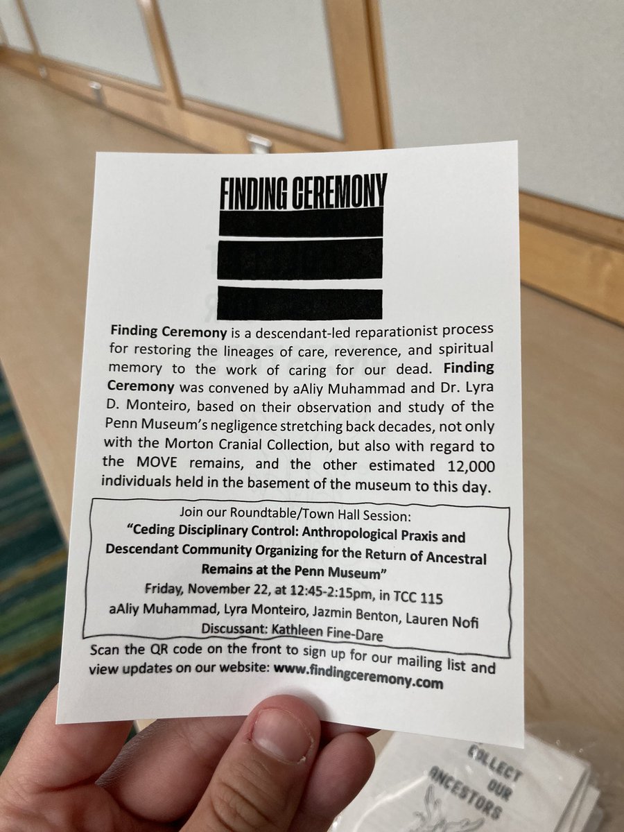 lenofi's tweet photo. If you see me at #AAA2024 #praxis grab a leaflet! (Or five.) Share them with your networks! We’d love to see you on Friday! #FindingCeremony https://t.co/YALCsNIKC9