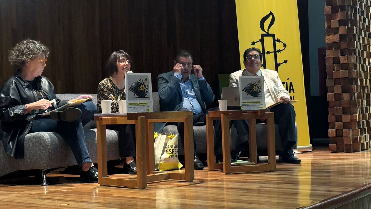 amnistiamexico's tweet photo. #EnVivo Mesa 1: CAMBIANDO EL PARADIGMA. Presentación del informe: De la militarización de la seguridad pública a la seguridad ciudadana con enfoque de derechos humanos https://t.co/vCHM7bgiUz https://t.co/2flp6Uymqf